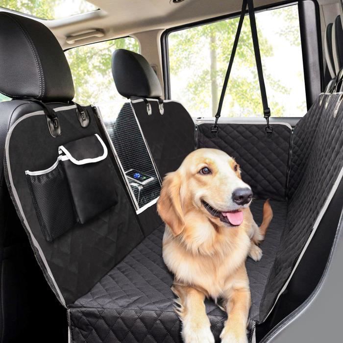 Pecute Housses de Siège d'auto pour Chien, Housse Protection de Siège avec Fenêtre de Visualisation, avec Sac de Rangement