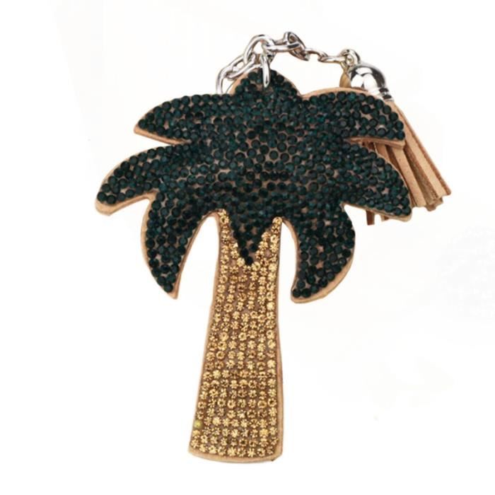 1 Pc arbre de noix de coco porte-clés gland Durable strass mignon ornement bijoux pour voiture SHAMPOING - SHAMPOING SEC