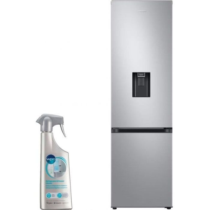 SAMSUNG réfrigérateur frigo combiné inox 360L Froid ventilé No-frost distributeur d'eau