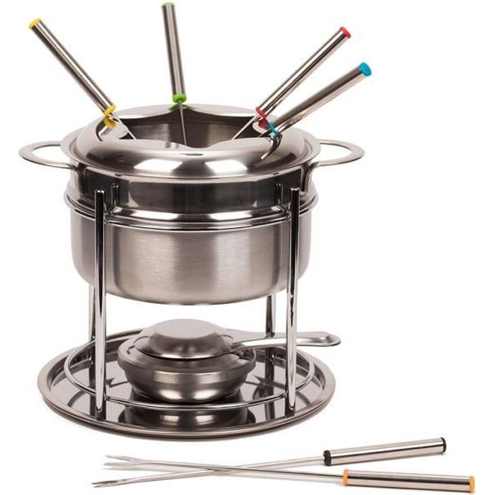Service à fondue 6 personnes en inox