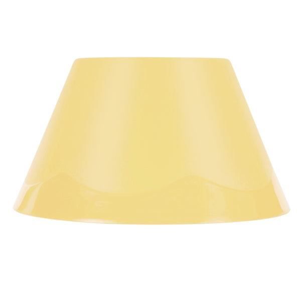 TOSEL Abat - Jour 1 lumière - luminaire intérieur - plastique jaune pastel - Style pop color - H12cm L22cm P22cm