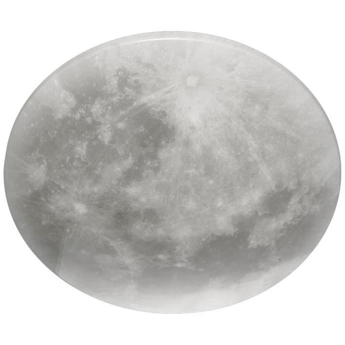 Plafonnier, optique moon, dimmable, blanc, D 40 cm, LUNAR