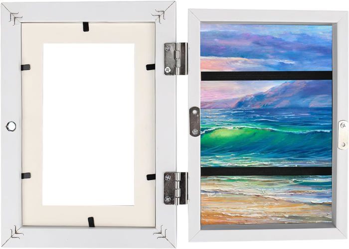 Cadre Photo 3D Bois 21x29,7 Cm ASelected – Profond 3 Cm, Verre Acrylique, Pour Objets 3D, Photos, Souvenirs, Mur Ou Bureau