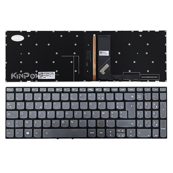 Clavier Azerty Français Pour Lenovo IdeaPad 330-17AST - Avec Rétro-éclairage, Neuf