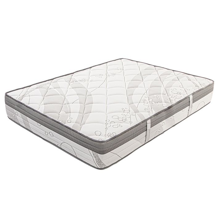 Matelas à ressorts ensachés ERLY 140x190 cm en mousse haute densité Soutien ferme Indépendance du Couchage face été/hiver Matelas à ressorts ensachés ERLY 140x190 cm en mousse haute densité Soutien ferme Indépendance du Couchage face été/hiver