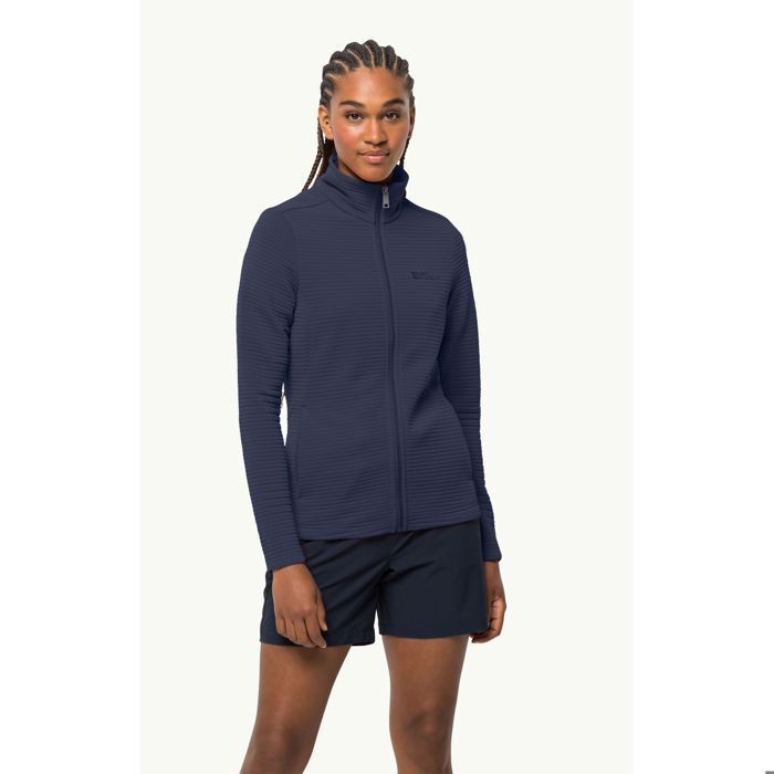 Jack Wolfskin Moonrise 3IN1 - Veste de randonnée femme polaire stretch bleu respirante & séchage rapide Jack Wolfskin Moonrise 3IN1 - Veste de randonnée femme polaire stretch bleu respirante & séchage rapide