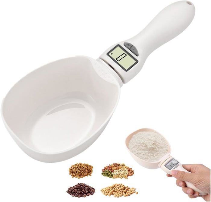 Comparer les prix de Pelle à mesurer la nourriture cuillère numérique de cuisine chien et chat gamelles dalimentation mesurer nourriture compagnie