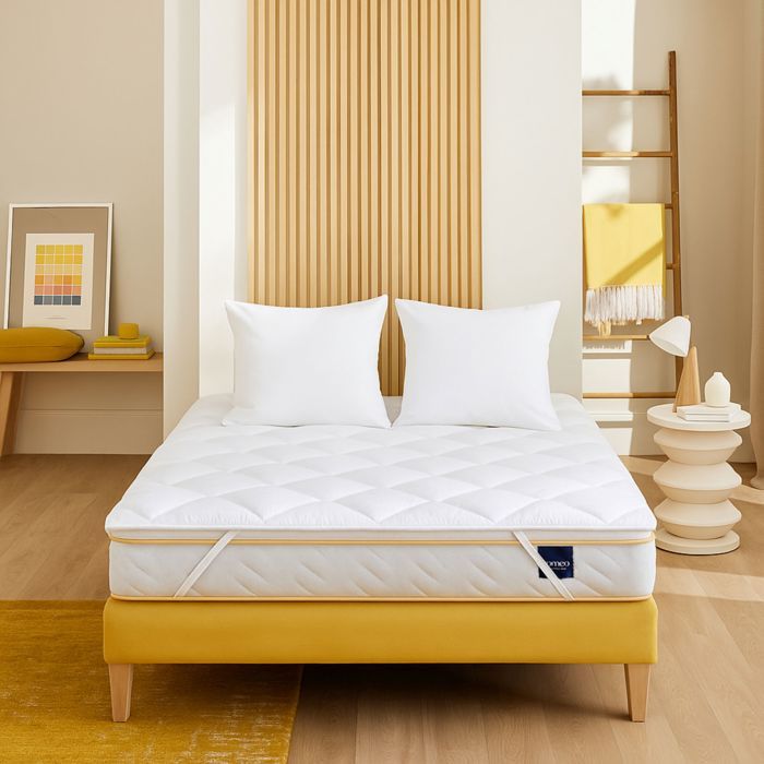 Pack surmatelas ouate Aurore 100x190 et oreiller Someo