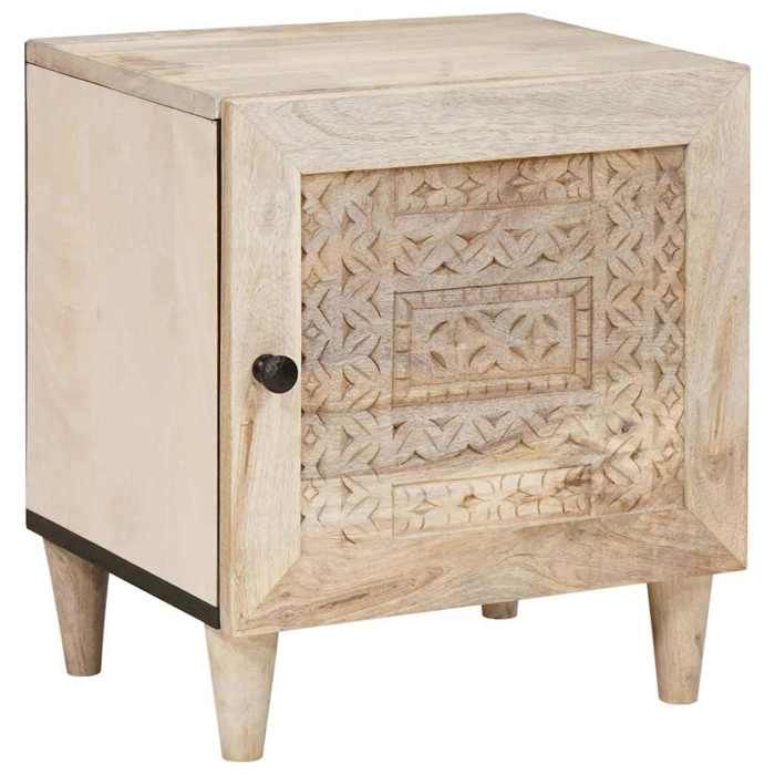 “Winter SaleTOP Armoire de lit Beige - Table de chevet 2 pcs Beige 40x33x46cm PRO27920