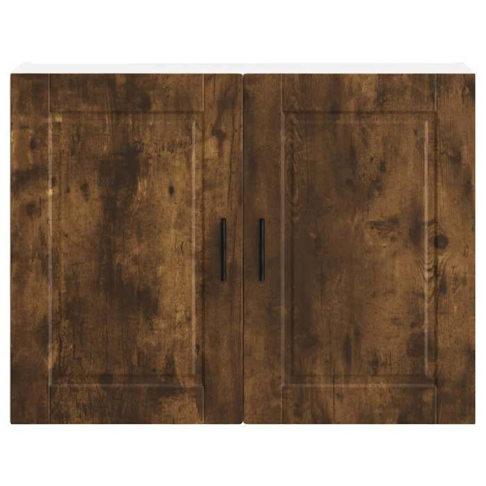 Moderne Placard mural cuisine SWEETY Cabinet cuisine Porto chêne fumé bois dingénierie 80x31x60 cm BB874