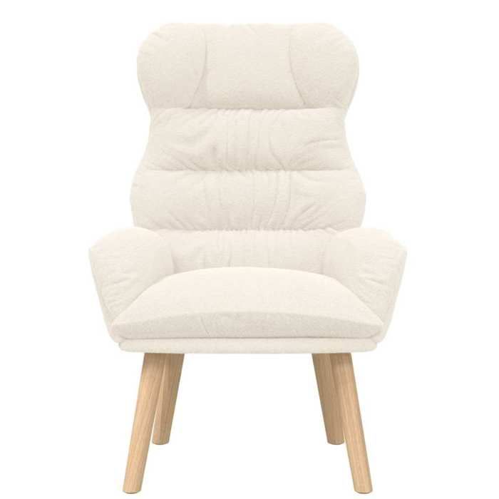 TOP 2026 Chaise Relax - 1 place Fauteuil - Crème 69x74x93 cm Tissu Sherpa FF5028