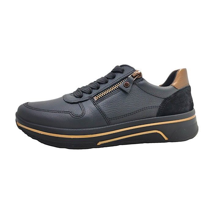 Femmes Ara chaussure à lacets sportive SAPPORO 3.0 Textile Lacets Plat - 01- Gauchosoft-Metal Femmes Ara chaussure à lacets sportive SAPPORO 3.0 Textile Lacets Plat - 01- Gauchosoft-Metal