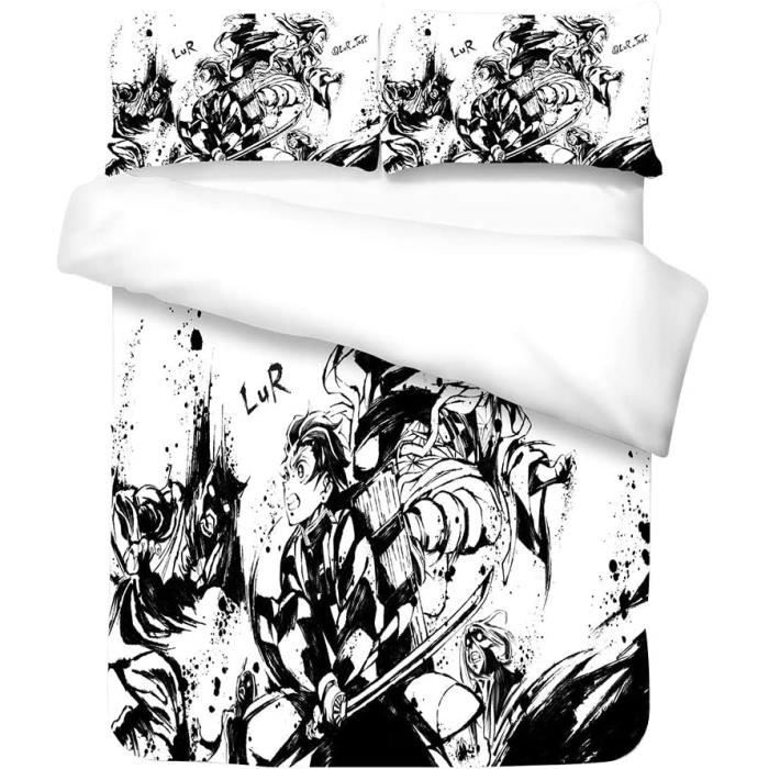 Housse De Couette Demon Slayer Kimetsu No Yaiba 0 X0 Cm 1 2 Personne 3d Motif Housse De Couette Enfant Manga 2x240cm 3 Cdiscount Maison