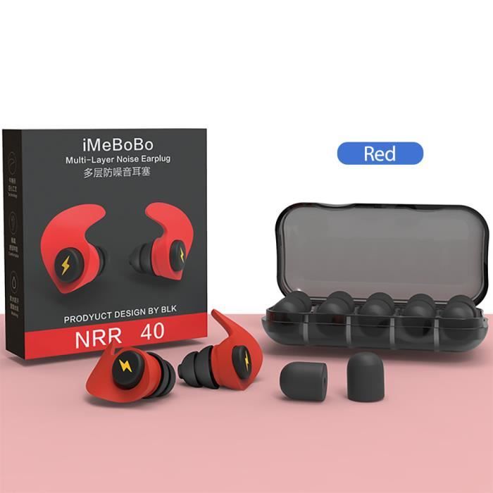 Rouge - Mini bouchons'oreille en silicone, Filtre de réduction du bruit,  Protecteur'oreille de sécurité audit - Cdiscount Santé - Mieux vivre