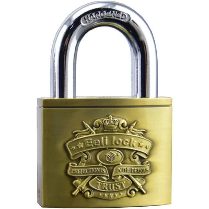 Cadenas à Disque Cincinno Avec Clé Identique - Serrure De Rangement En Acier Inoxydable, Largeur 2-3/4", Diamètre Du Bras 3/8"