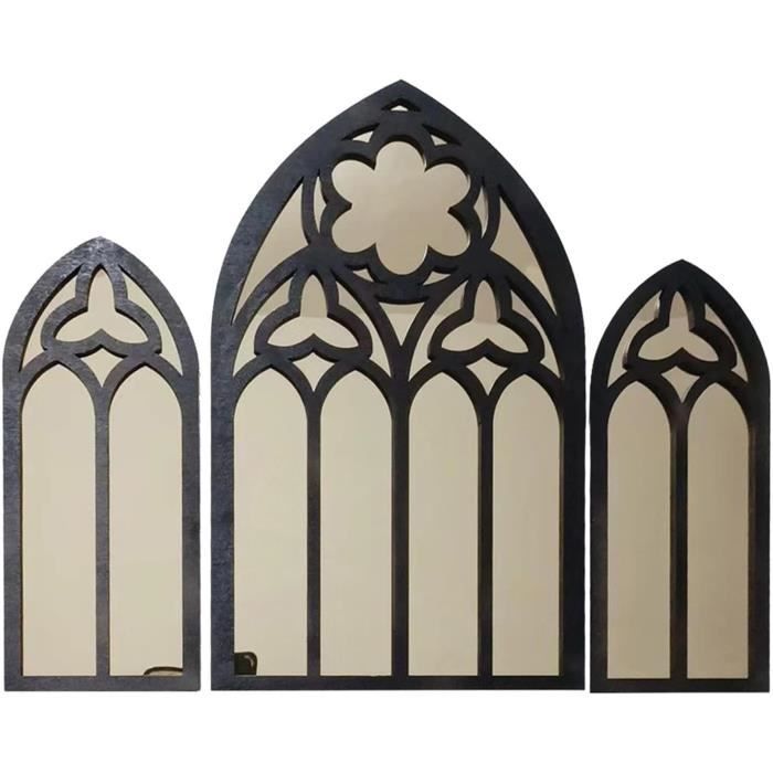 Fenêtre Arqué - Miroir Mural Décoratif Pour Fenêtre D'Église,Décoration
