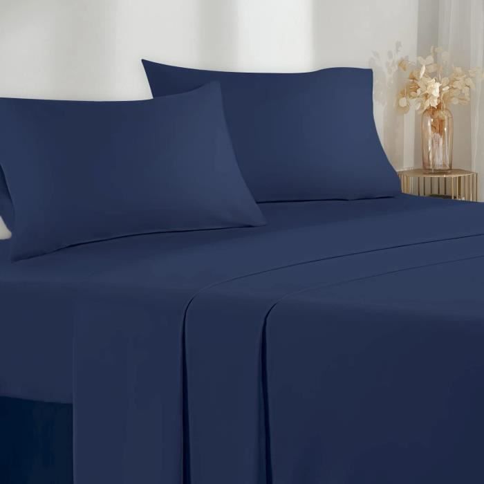 Parure De Lit 120X190200 3 Pièces En Microfibre Drap Housse 120X200