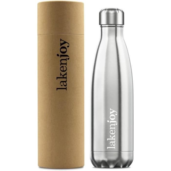 Bouteille d'eau isolée en acier inoxydable de 320 ml/11 oz, garde les
