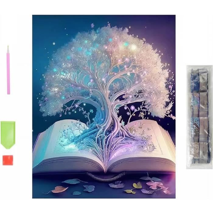 Kit Diamond Painting 5D Pour Adultes - Toile 30x30cm, Strass Brillants, Activité Relaxante DIY