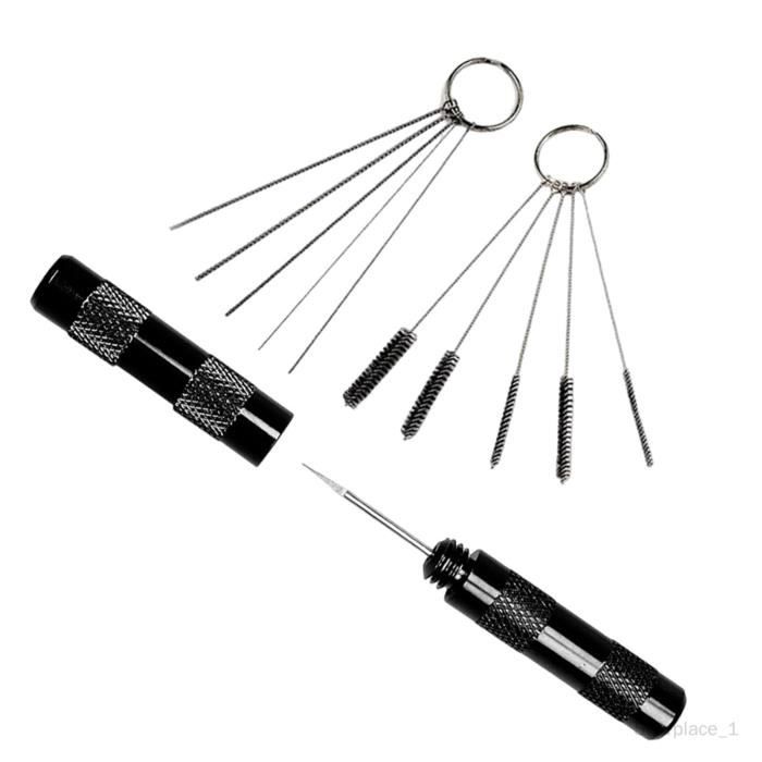 Kit De Nettoyage Pour Aérographe - Brosses, Buses Et Nettoyant - Neuf