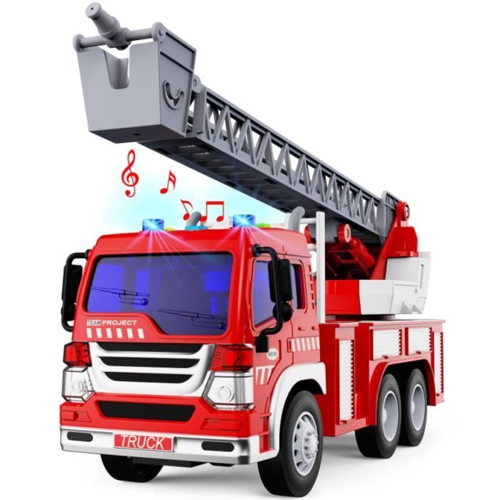 Teorema Camion Porte-Voitures Set 3 en 1 avec Excavatrice et Benne, lumières et sons, échelle 1:16 (68654) au meilleur prix sur