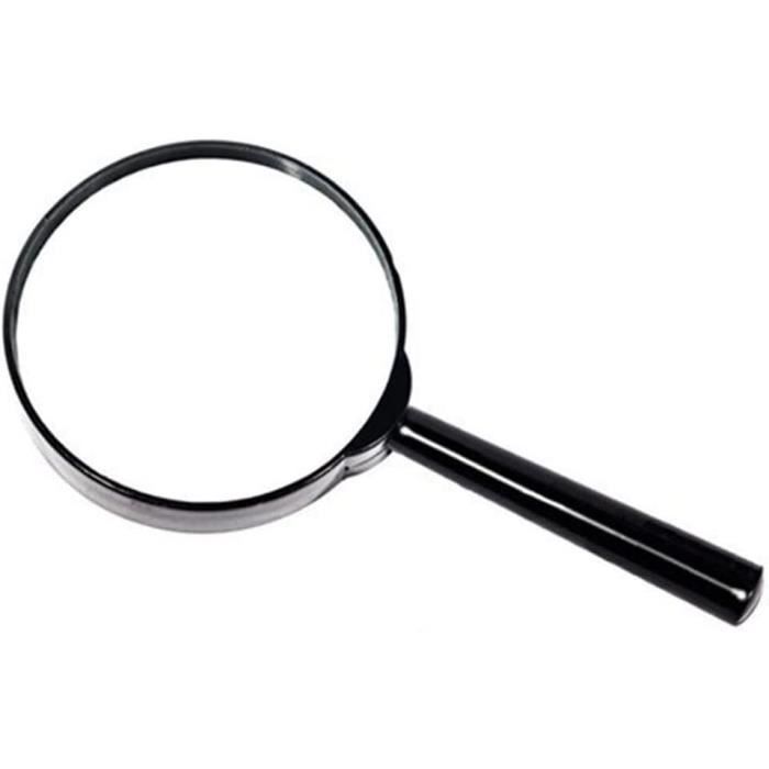 Loupe 5 Fois loupe en Plastique loupe Portable loupe de Poche loupe