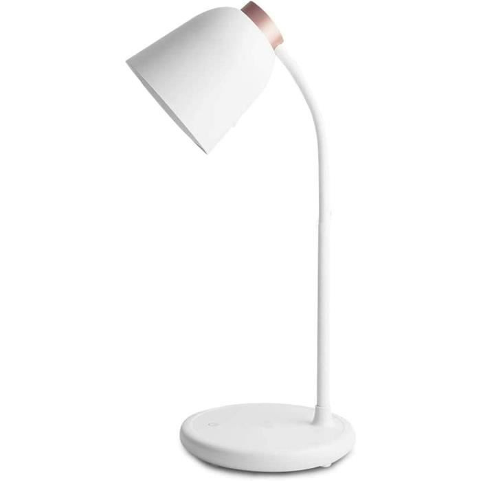 Lampe de bureau rechargeable LED Tipik Blanc (3W) 