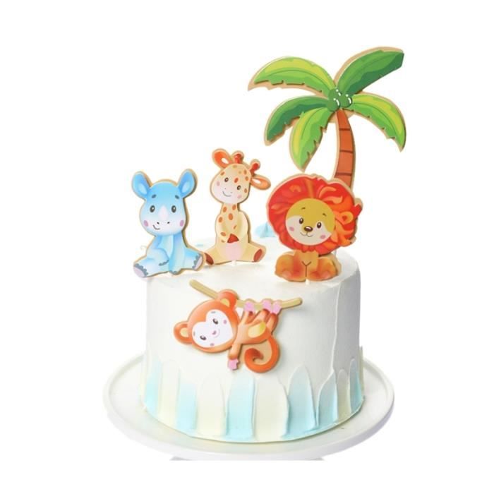 5 Pièces Décorations De Gâteaux Animaux De La Forêt Choix De Cupcake Décor  Fournitures De Fête Pour Figurine Decor De Gateau - Cdiscount Maison