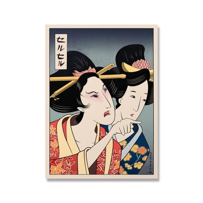 Lot De 6 Impressions Sur Toile Chat Samouraï - 30x40 Cm, Sans Cadre, Décoration Murale Décalée Pour Salon, Chambre