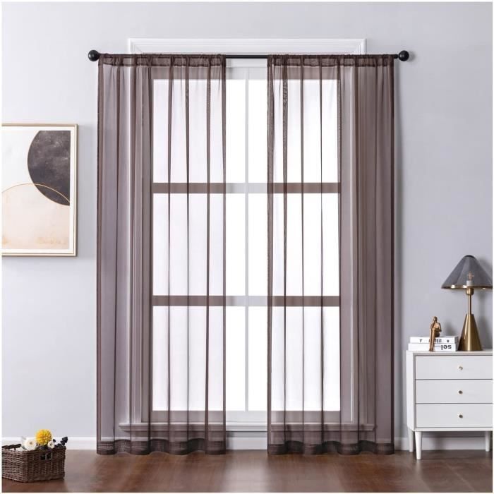 Rideaux 6 Panneaux Pottery Barn Lin Belge, Couleur Café Noir 50x108 Pouces | Neuf En Emballage