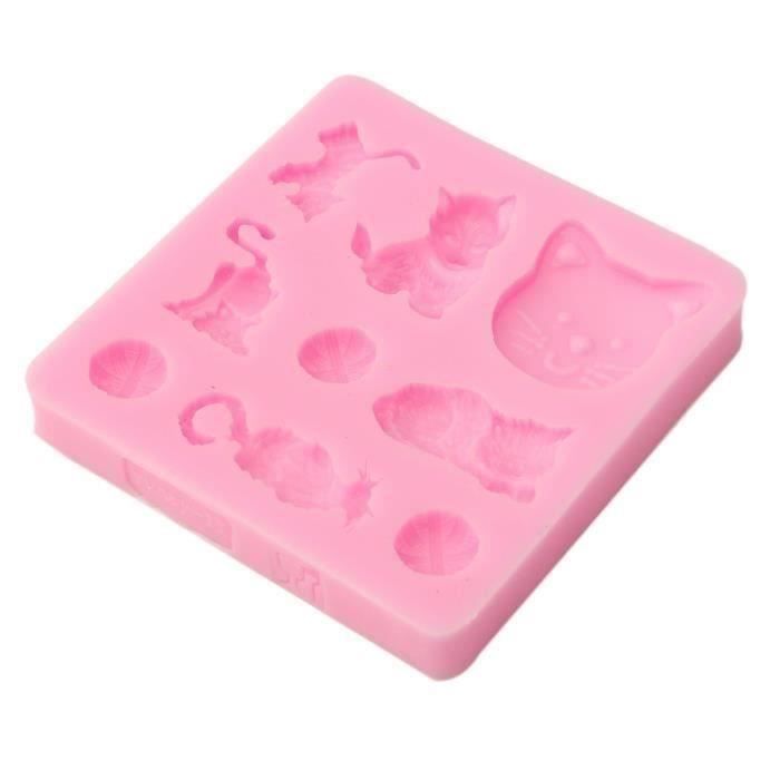 Moule Silicone Chat - Pour Résine Époxy, Plâtre, Savon, Cire - Alimentaire, Réutilisable - Capacité 130 Ml