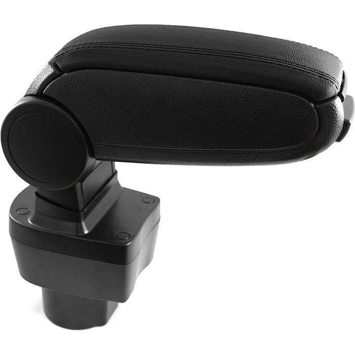 Accoudoir Central Universel Pour Voiture - Cuir Noir, Coulissant Et Réglable En Hauteur - Neuf BOLOROMO