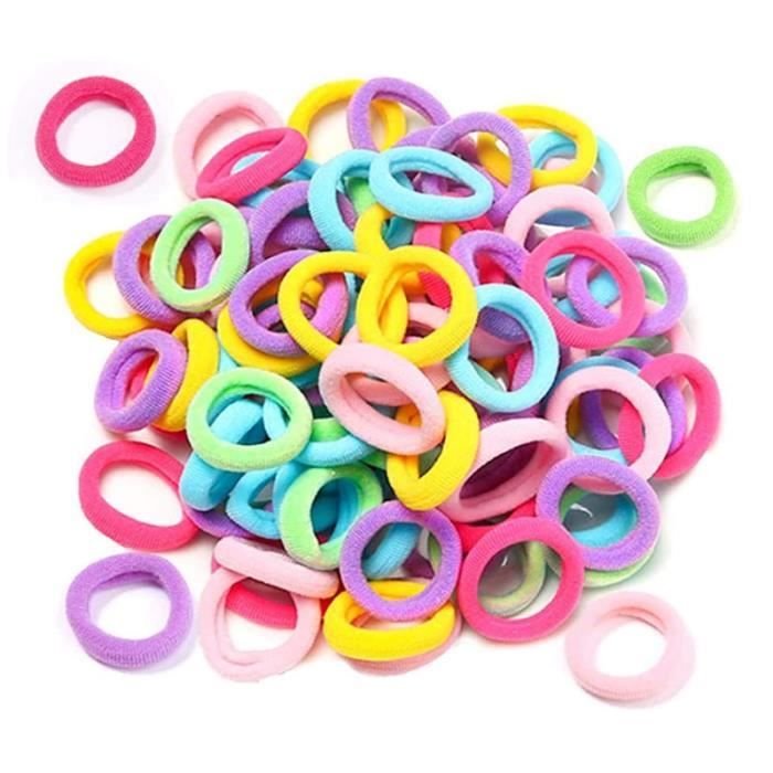 Hanyousheng 320 Pièces Elastiques Pour Cheveux De Fille Et Bébé, Multicolore, Petit Elastique Pour Queues De Cheval Et Nattes De Fille