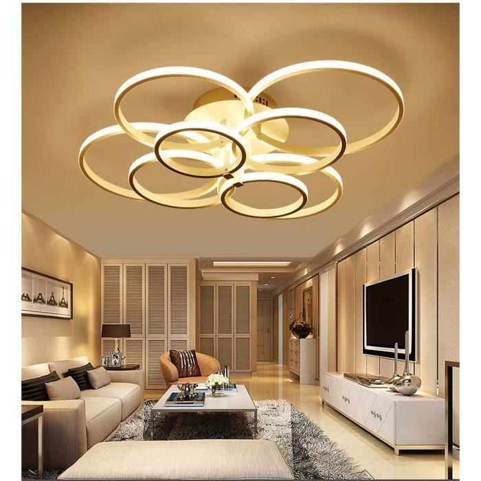 DEL Design Plafonnier Lampe de cristaux éclairage salon chambre 70 cm