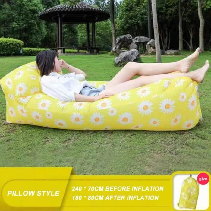 Canapé Gonflable 30 Cm Sans Gonfleur – Pour Jardin, Piscine, Plage