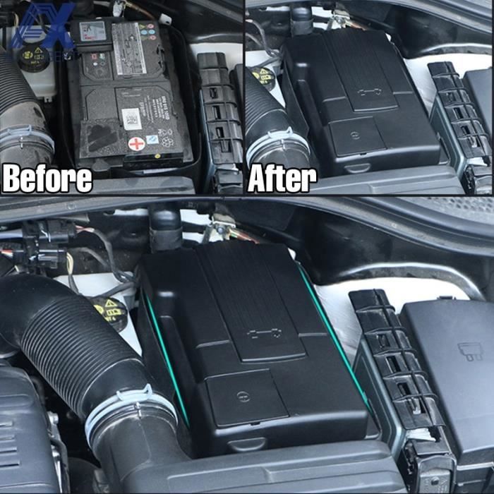 Boîtier de protection de la batterie Boîtier de protection contre la  poussière de couvercle de batterie de voiture pour - Cdiscount Auto