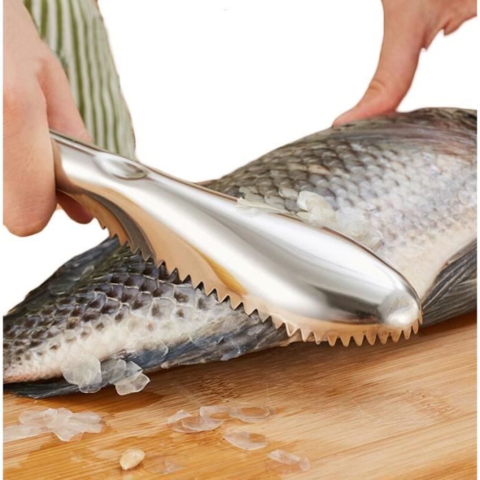 Brosse à Peau De Poisson Grattage Brosse à écailles De Poisson Râpe Démontage Rapide Couteau à Poisson Nettoyage Peeling Peau - Maison