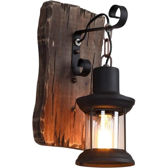 Applique Lampe Murale Lampe Murale En Fer Forgé Rétro Industriel Led