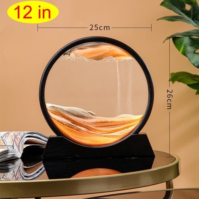 Peinture d'art en sable mouvant, 3D sablier en verre octogonal sablier