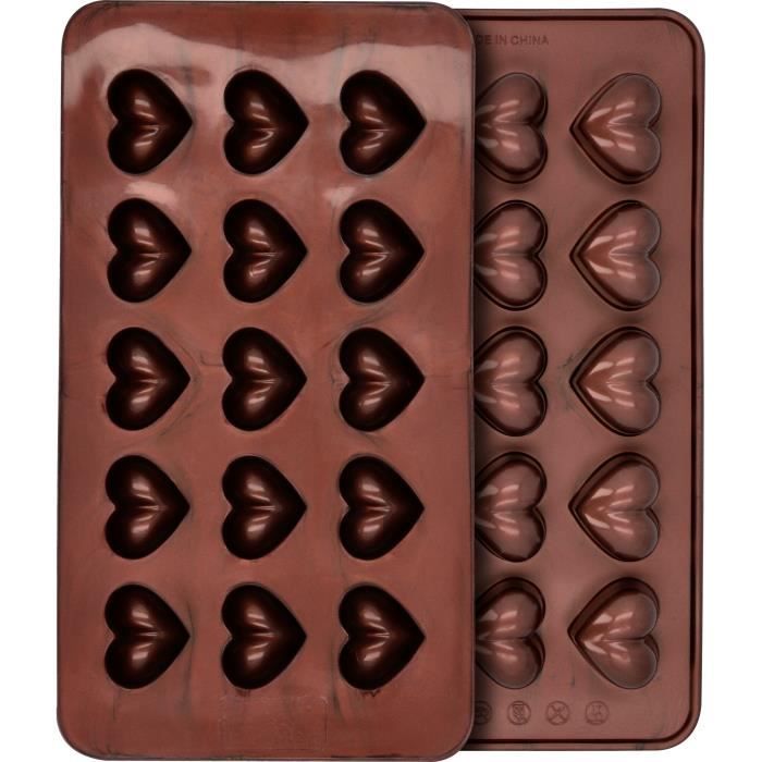 Moules à chocolats en silicone « Cœur » - Cdiscount Au quotidien