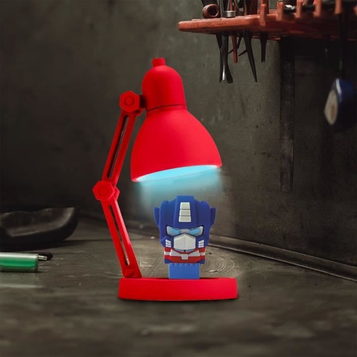 Mini Lampe de Bureau - TRANSFORMERS - TR717966 - 9 5CM - Rouge - Electrique