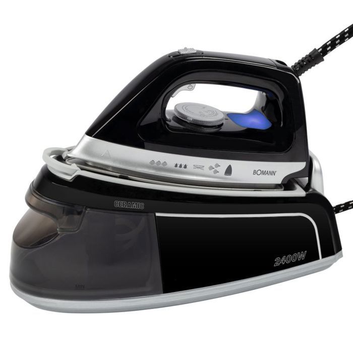 Centrale vapeur avec semelle en céramique 35 Bar Noir Bomann DBS6034CB-Noir - Bomann