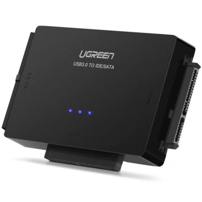 Adaptateur USB 3.1 SATA/IDE Pour Disques Durs 2.5 Et 3.5 Pouces – Wvoillty – NEUF