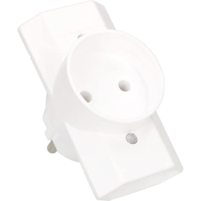 Prise triple 2P T raccord rapide SCHNEIDER Unica mécanisme blanc - NU307918