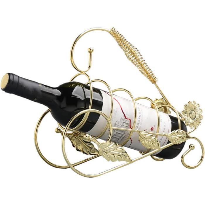 Porte-bouteilles en bois avec porte-bouteilles de vin rouge-GXU -CET