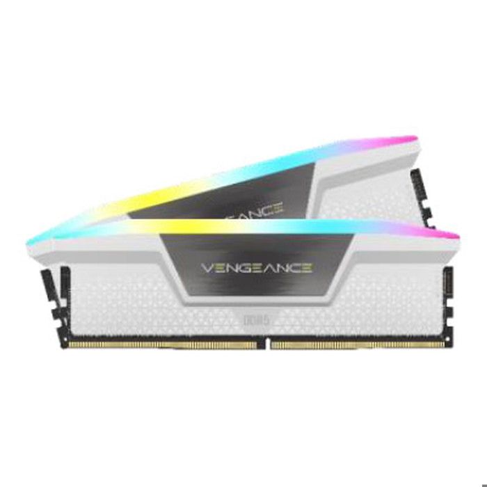 RAM DDR5 – CORSAIR – Vengeance RGB – 32 Go – 5600 MHz – CL40 – Dual Channel – Blanc
