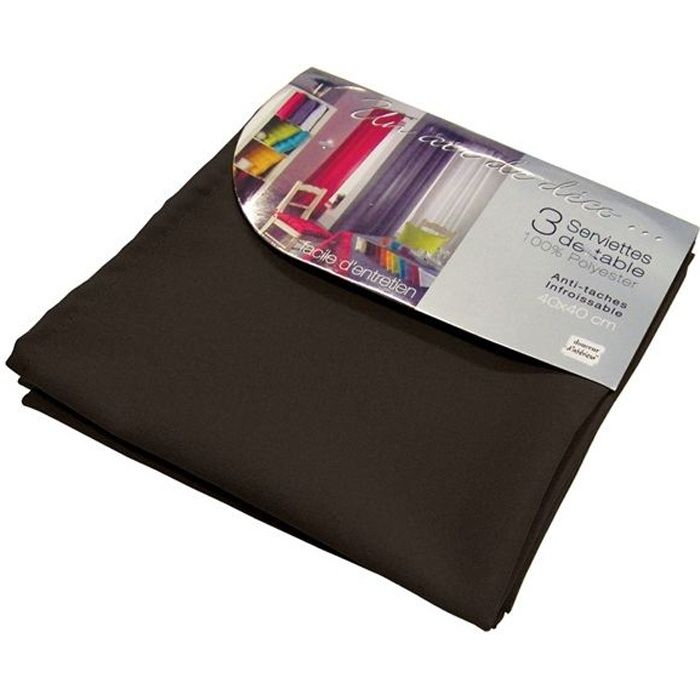 . Lot de 40 serviettes en papier dans un choix de 16 couleurs noir