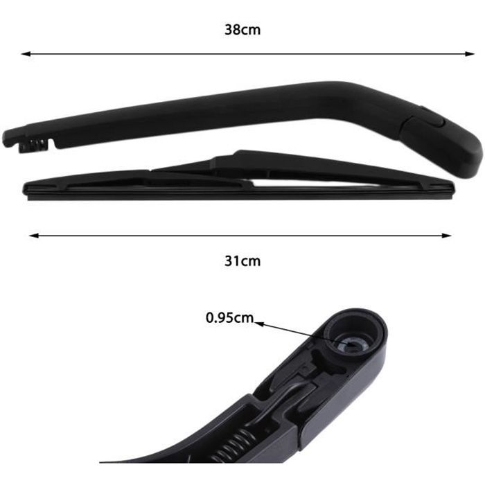 BRAS D'ESSUIE-GLACE ARRIÈRE COMPLET pour RENAULT MODUS 2004-275 mm