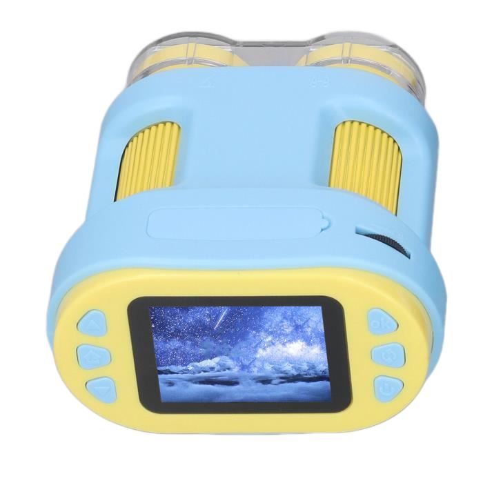 Microscope Numérique Portable Pour Enfants – Écran 2″ HD, Zoom 1000x, LED Réglable, 600 MAh – Idéal Dès 3 Ans (jaune)