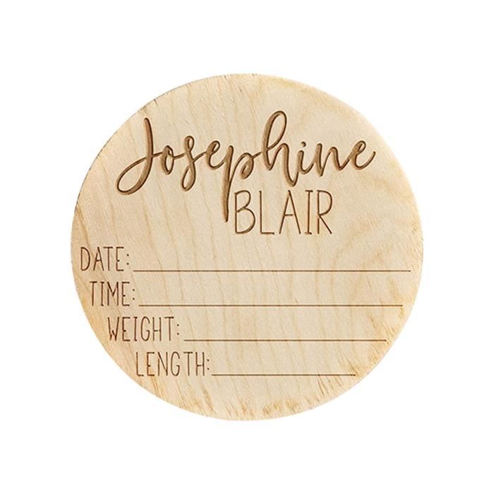 Panneau D Annonce De Naissance Du Monde Plaque En Bois Pour Le Nom De Bebe Et Les Details De Naissance B Cdiscount